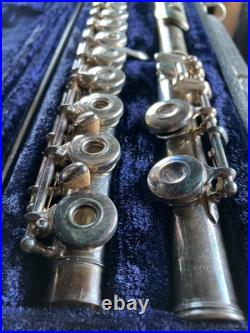 Gemeinhardt Elkhart M3S Solid Silver Flute Open Hole & Hard Case