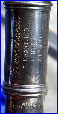 Gemeinhardt Elkhart M3S Solid Silver Flute Open Hole & Hard Case