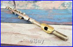 Gemeinhardt KG Special Piccolo Solid Silver Body & Head Gold Plated Lip Elkhart