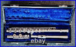 Gemeinhardt M2S Flute manufactured 1974 SOLID SILVER Pristine! Mint