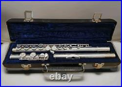 Gemeinhardt M2 Student Flute Closed Hole Original Case Polished Beginner VTG'88