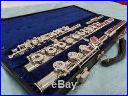 Gemeinhardt M3S Flute Solid Silver Open Hole, Low B, & Gem. Piccolo with New Pads