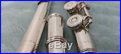 Gemeinhardt M3S Flute Solid Silver Open Hole, Low B, & Gem. Piccolo with New Pads