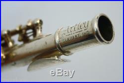 Gemeinhardt Solid Silver Open Hole M3S Flute in Hard Case withElkart Piccolo