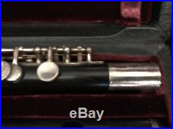 Gemeinhardt Vintage Silver And Wood Piccolo 4WSSK With Original Case