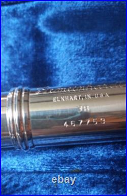 Gemeinhardt silver open hole flute 3B. With hard case & soft carry case 467759