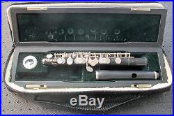 Gently Used PEARL FLUTES PFP-105 Grenaditte Piccolo withCase & Cover FREE SHIPPING