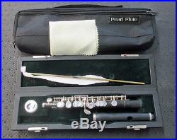 Gently Used PEARL FLUTES PFP-105 Grenaditte Piccolo withCase & Cover FREE SHIPPING