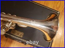 Getzen Eterna 940S Silver 4-Valve Bb/A Piccolo Trumpet-Serviced, Exceptional