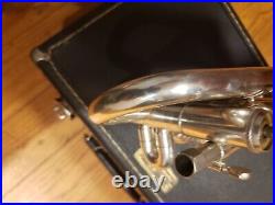 Getzen Eterna 940S Silver 4-Valve Bb/A Piccolo Trumpet-Serviced, Exceptional