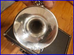 Getzen Eterna 940S Silver 4-Valve Bb/A Piccolo Trumpet-Serviced, Exceptional