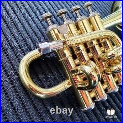Getzen Eterna 940 Piccolo Trumpet, original case, mouthpiece GAMONBRASS