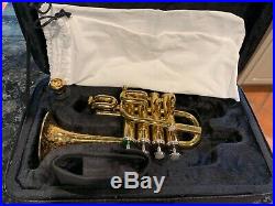 Getzen Eterna vintage 4 valve piccolo trumpet with case