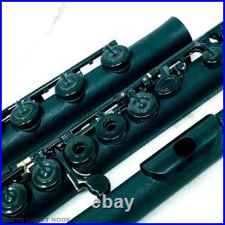 Guo Grenaditte Flute Black Inline Open Hole B Foot Lightweight with Case & Cover