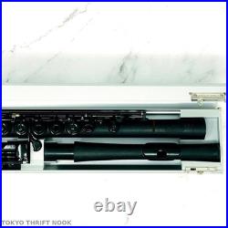 Guo Grenaditte Flute Black Inline Open Hole B Foot Lightweight with Case & Cover