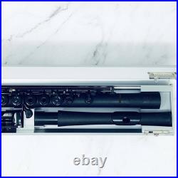 Guo Grenaditte Flute Black Inline Open Hole B Foot Lightweight with Case & Cover
