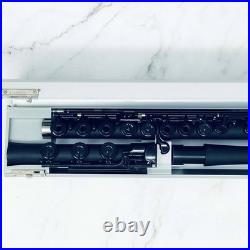 Guo Grenaditte Flute Black Inline Open Hole B Foot Lightweight with Case & Cover