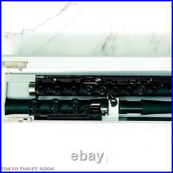Guo Grenaditte Flute Black Inline Open Hole B Foot Lightweight with Case & Cover