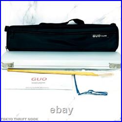 Guo Grenaditte Flute Black Inline Open Hole B Foot Lightweight with Case & Cover