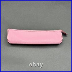 HERMÈS Piccolo Pink Leather Pencil Case Pen Holder