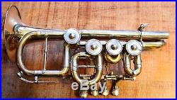 Handgemachte neuwertige Piccolo-Trompete Eckensberger Handmade in Germany