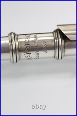 Haynes Piccolo Silver Hand Made #8101 1924 Db closed hole