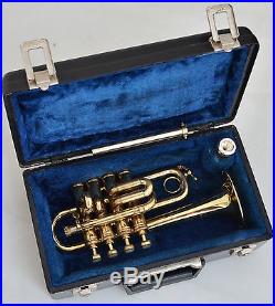 Henri Selmer Paris French Piccolo Trumpet Bb&A lead pipes. 4-Valves Mod. 360B