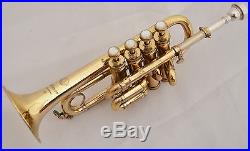 Henri Selmer Paris French Piccolo Trumpet Bb&A lead pipes. 4-Valves Mod. 360B
