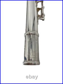 Henri Selmer Paris Omega Sterling Silver Flute Gold Plated Lip Engra (isp008061)