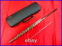 Hernals S-100 Flute Wind Instrument made in Japan with Hard Case Adjusted