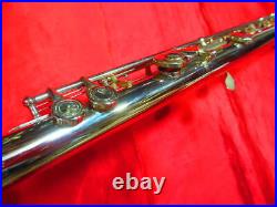 Hernals S-100 Flute Wind Instrument made in Japan with Hard Case Adjusted