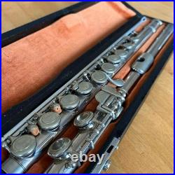 Herrnals Silver Flute with Case Keyed Instrument for Practice