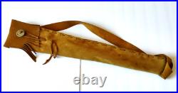 High Spiritis F# Turquoise Inlay Native American Flute with Leather Hide Case