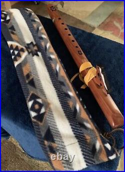 High Spirits' Native American Flute. Turquoise Inlay. A minor. Barely Used