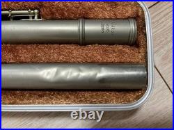 Hoh Silver Metal Flute with Case, Needs Repair, Disassembled, Used