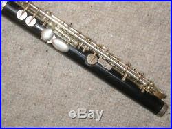Interesting, nice old wooden piccolo flute, Boehm system, Richard Keilwerth