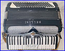 Italian Accordion 120 Bass 5 Treble 120 Bass 17 1/2 inch keyboard with Piccolo