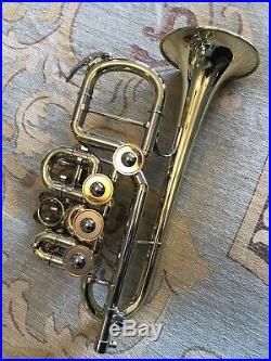JB Rotary Piccolo Trumpet, Original Case, 4 Leadpipes