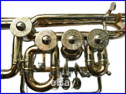 J. Scherzer 8112 Rotary Piccolo Trumpet in High Bb/A (mint condition)