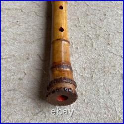 Japanese Instrument Shakuhachi vertical bamboo flute 20.6inch Chikuzan Sign