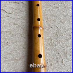 Japanese Instrument Shakuhachi vertical bamboo flute 20.6inch Chikuzan Sign