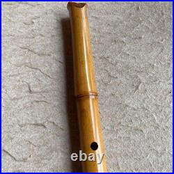 Japanese Instrument Shakuhachi vertical bamboo flute 20.6inch Chikuzan Sign