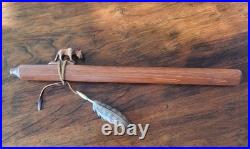 Jonah Thompson 17.5 Mountain Lion Navajo Cedar Flute. Ultra Rare Model