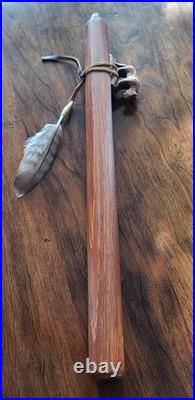 Jonah Thompson 17.5 Mountain Lion Navajo Cedar Flute. Ultra Rare Model