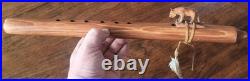 Jonah Thompson 17.5 Mountain Lion Navajo Cedar Flute. Ultra Rare Model