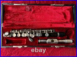 Junk YAMAHA Piccolo YPC-32 Flute Nickel Silver Wind Musical Instrument with Case