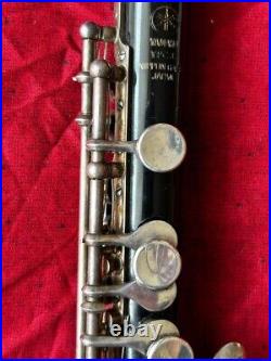 Junk YAMAHA Piccolo YPC-32 Flute Nickel Silver Wind Musical Instrument with Case