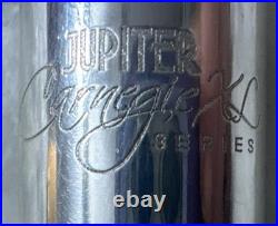 Jupiter Carnegie XL Flute Emerson USA Silver Open Hole Flute Black Hard Case
