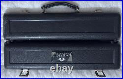 Jupiter Carnegie XL Flute Emerson USA Silver Open Hole Flute Black Hard Case
