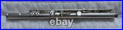 Jupiter Carnegie XL Flute Emerson USA Silver Open Hole Flute Black Hard Case